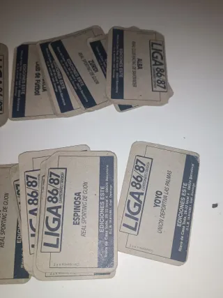 Lote 35 cromos Liga 86-87 ediciones este