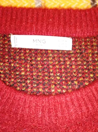 Jersey Mango cuadros rojo y negro