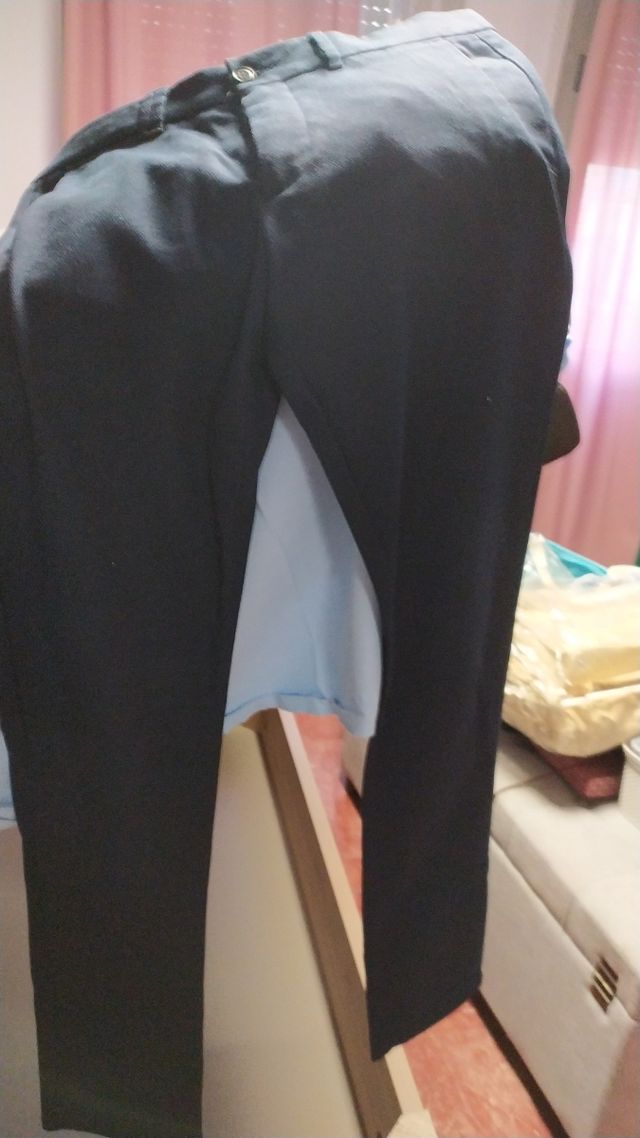 Pantalón de vestir hombre azul marino
