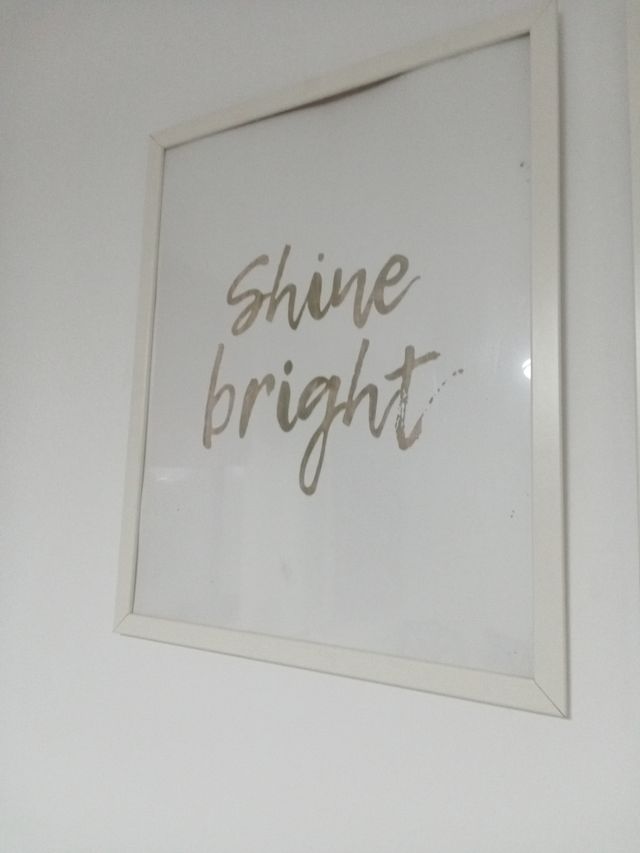 Set 2 Cuadros Decorativos Shine bright y Geométric