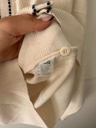 Cárdigan Vintage Fila Beige/Blanco