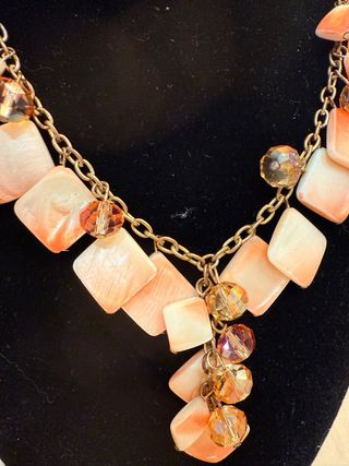 Collar Zara Nácar y Cristal