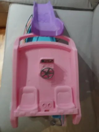 Barco Barbie Rosa con tobogán,ducha l,etc..