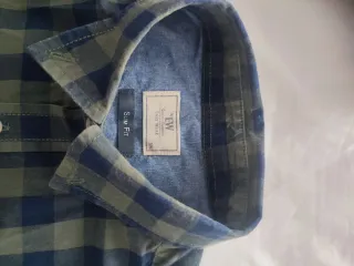 Camisa cuadros azul y verde