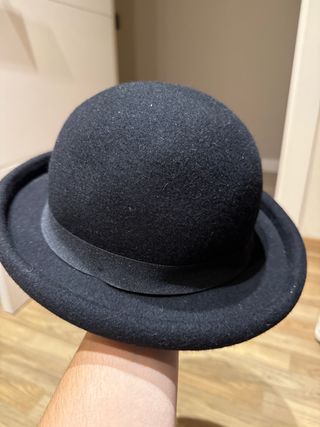 Sombrero bombín negro
