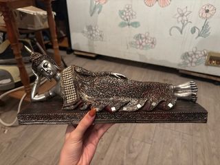 Estátua de Buda Deitado Decoração