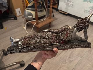 Estátua de Buda Deitado Decoração