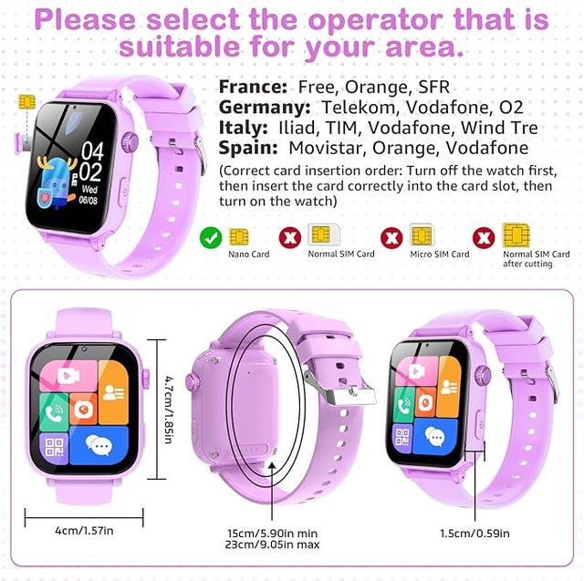 Smartwatch Infantil Niñas llamadas Premium