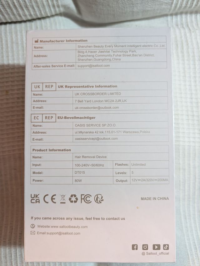 Lote Depilación y Torno Uñas