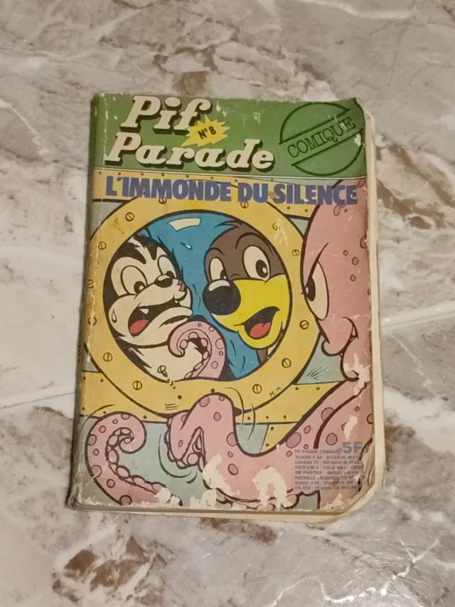 Antiguo cómic Pif Parade, francés