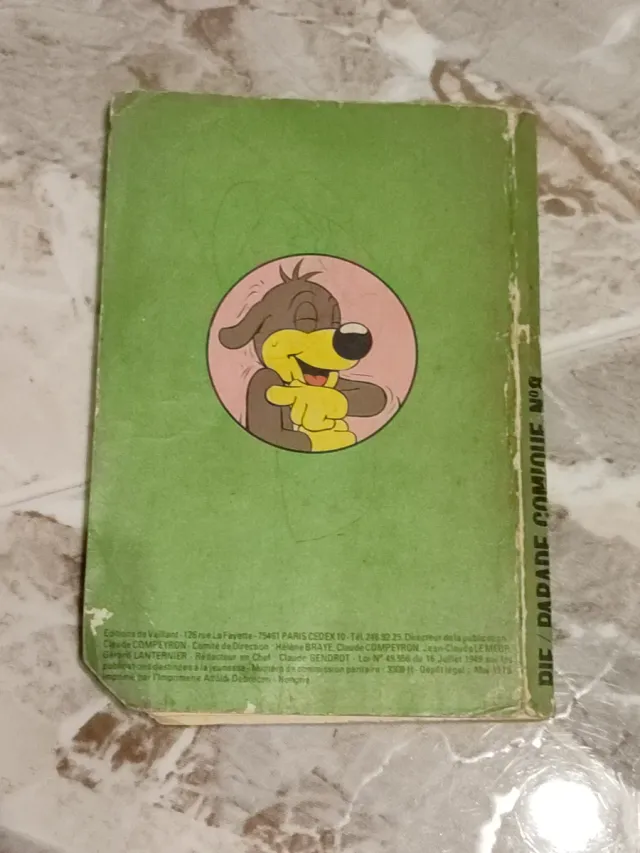 Antiguo cómic Pif Parade, francés