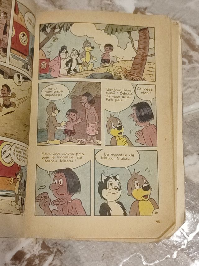 Antiguo cómic Pif Parade, francés