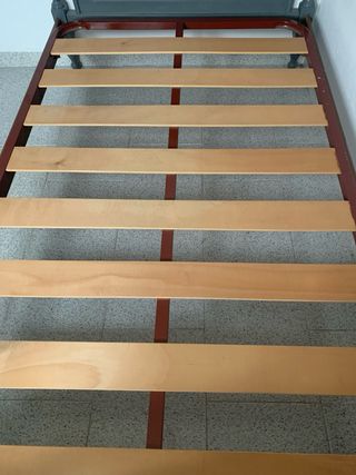 Cama individual 105cm con somier.