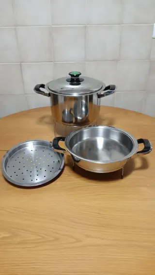 Olla AMC grande 24x15cm 
Cazuela AMC 24x6cm