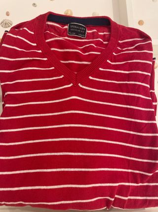 Jersey Sfera Rayas Roja Talla XL Chico