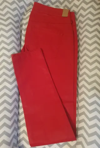 Pantalón Mango Rojo