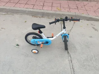 Bicicleta Infantil Btwin 14 con ruedines
