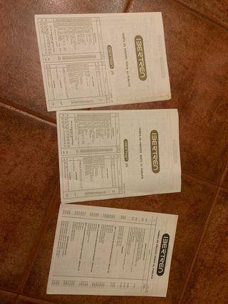 Lote 3 Catálogos Ibertren diferentes fechas