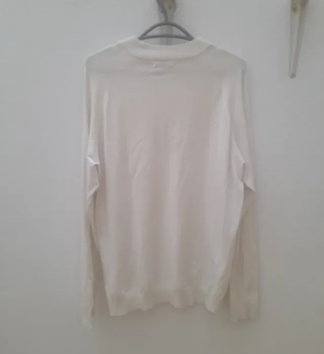 Jersey blanco de manga larga