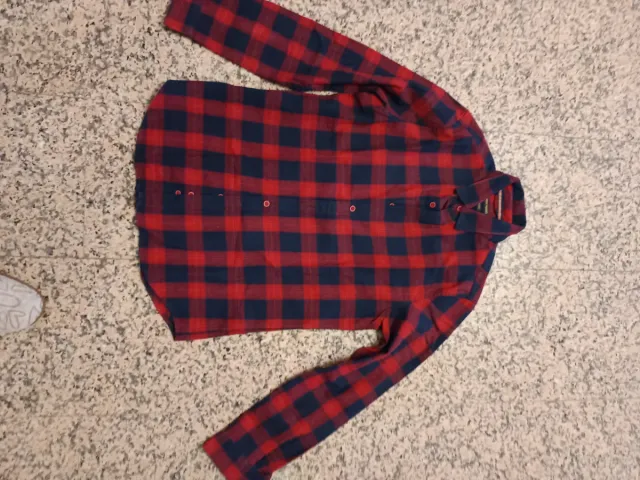 Camicia scozzese uomo blu e rossa