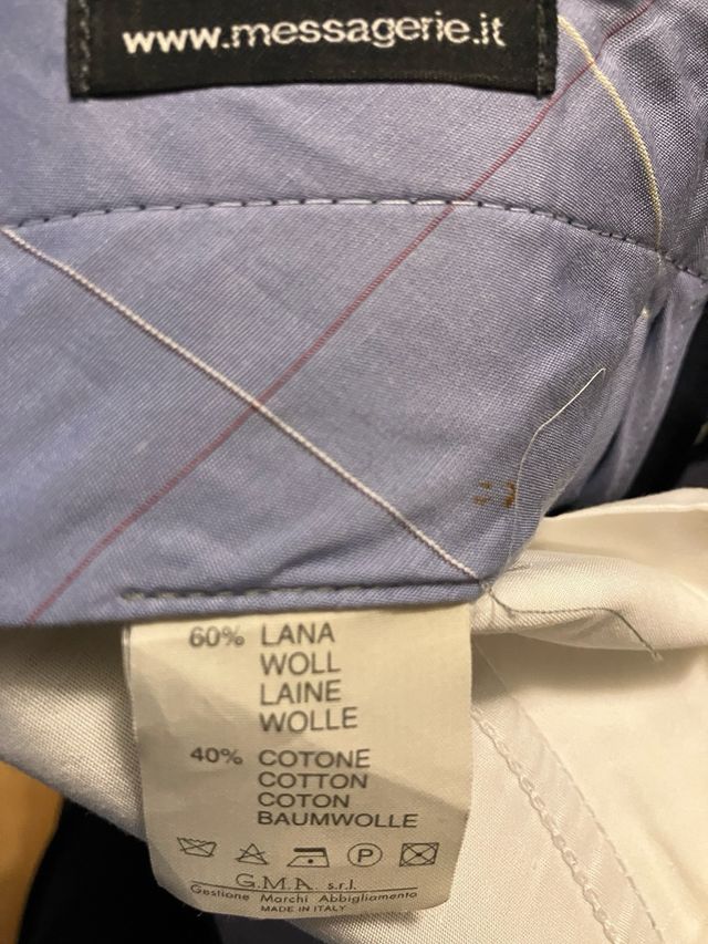 Pantalone elegante uomo blu