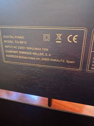 Piano Digital Ringway con Taburete