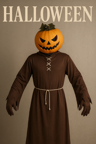Costume da zucca fantasma di Halloween taglia M-L