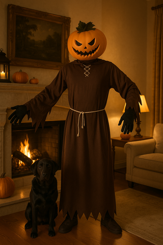 Costume da zucca fantasma di Halloween taglia M-L