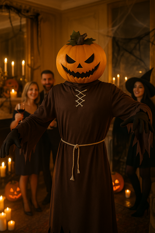 Costume da zucca fantasma di Halloween taglia M-L