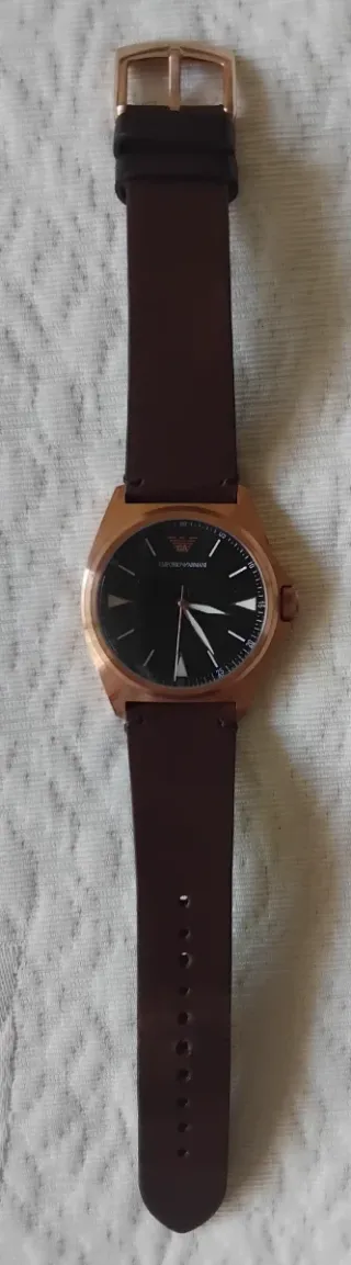 Reloj Emporio Armani Hombre Original Negro/Dorado