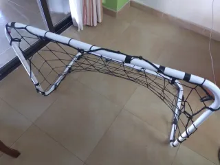 Portería de fútbol infantil metálica