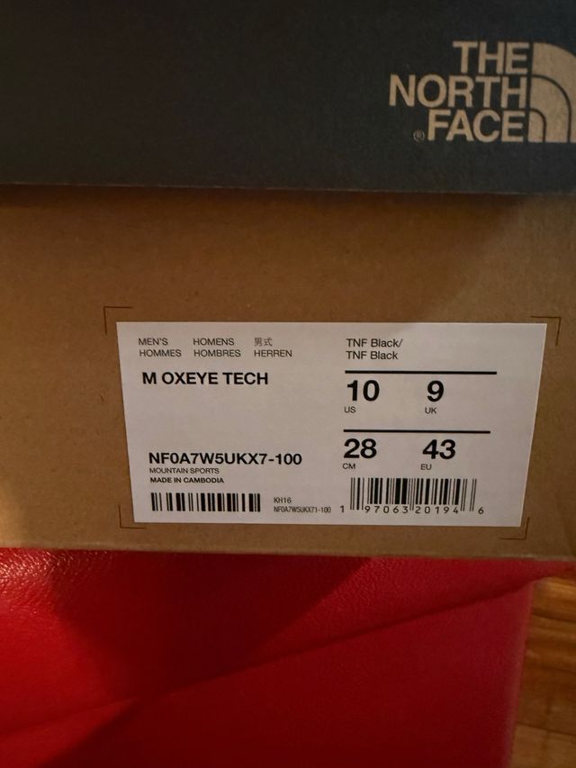 Zapatillas The North Face Oxeye Tech Negras