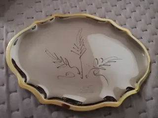 Vassoietto acciaio finitura oro 24k