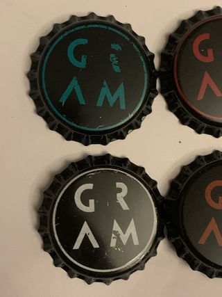 Lote 4 Chapas Cerveza Artesanal GRAM