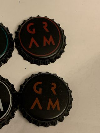 Lote 4 Chapas Cerveza Artesanal GRAM