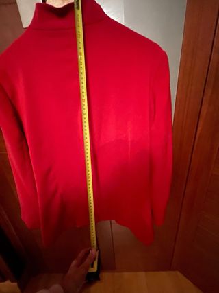 Americana cuello mao Roja Talla 48