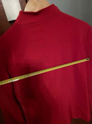 Americana cuello mao Roja Talla 48