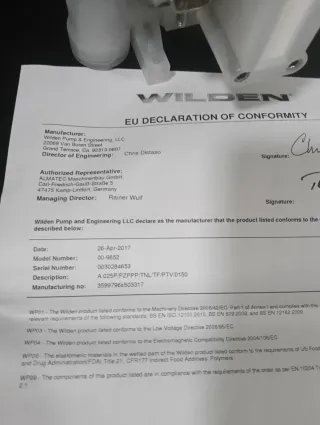 Wilden P.025 Bomba de diafragma