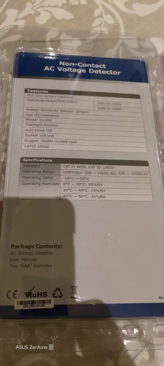 Detector Tensión AC Sin Contacto