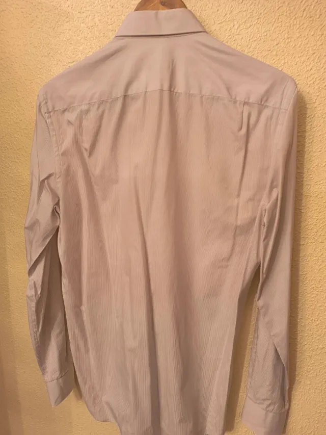 Camisa Dustin Beige Rayas Finas