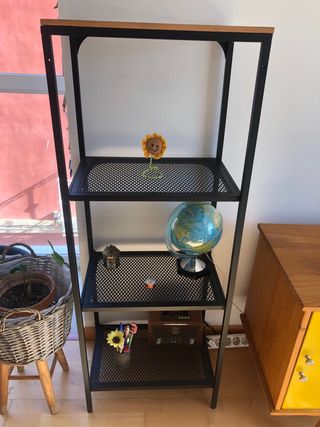 Estantería IKEA FJÄLLBO negro/madera