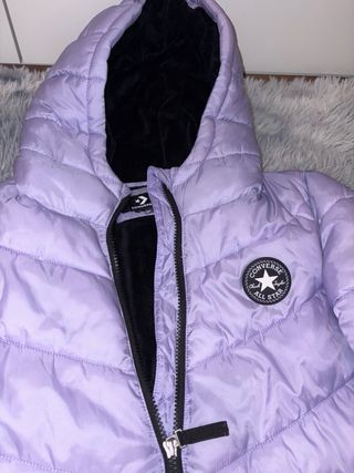 Abrigo Converse Niña Morado