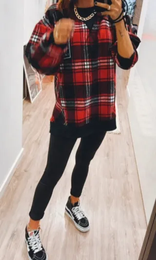 Sudadera cuadros Mekkdes