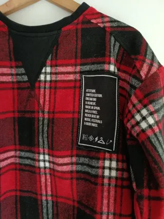 Sudadera cuadros Mekkdes