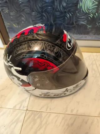 Casco Moto HJC Negro con Diseño
