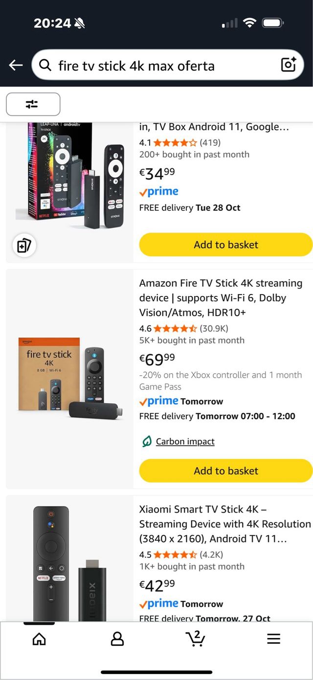 Amazon Fire TV Stick 4K Wi-Fi 6