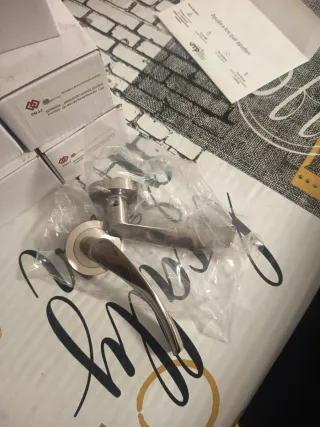 Manillas de puerta PMJJ R101555N Níquel Sat