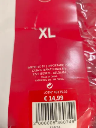 Chándal Navideño Rojo Talla L