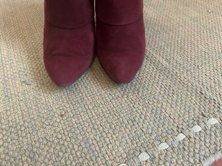 Botines ante burdeos Zara talla 39