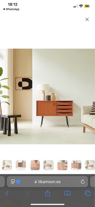 Aparador Tikamoon Madera Caoba Mid Century